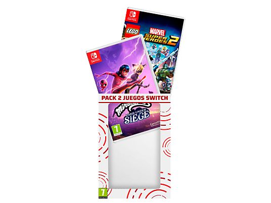 Nintendo Switch Pack de 2 juegos: LEGO Marvel Super Heroes 2 + Ladybug Miraculous: Paris Under Siege